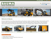 Tablet Screenshot of bauma-gmbh.com